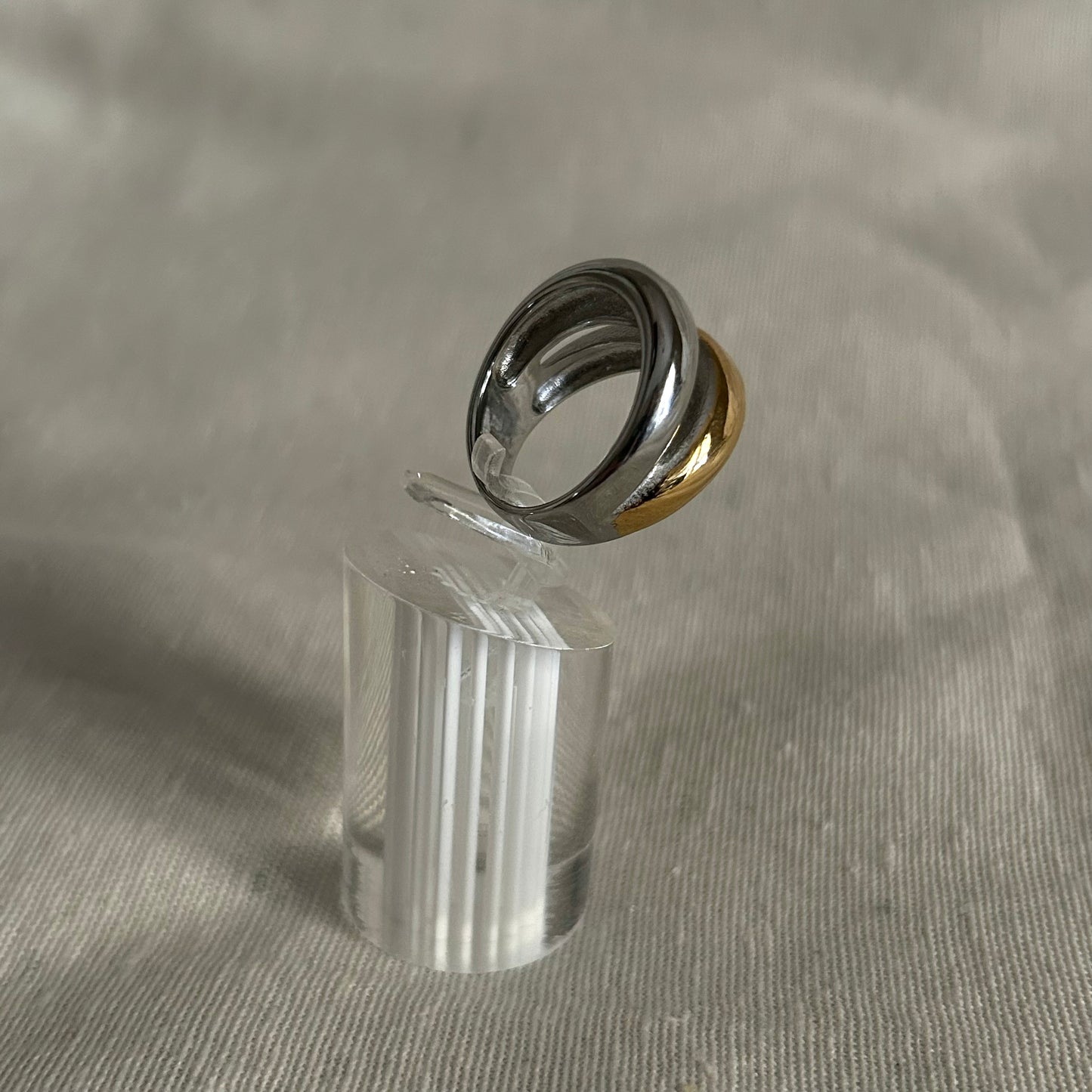 Violet Two Toned Ring -New Collection
