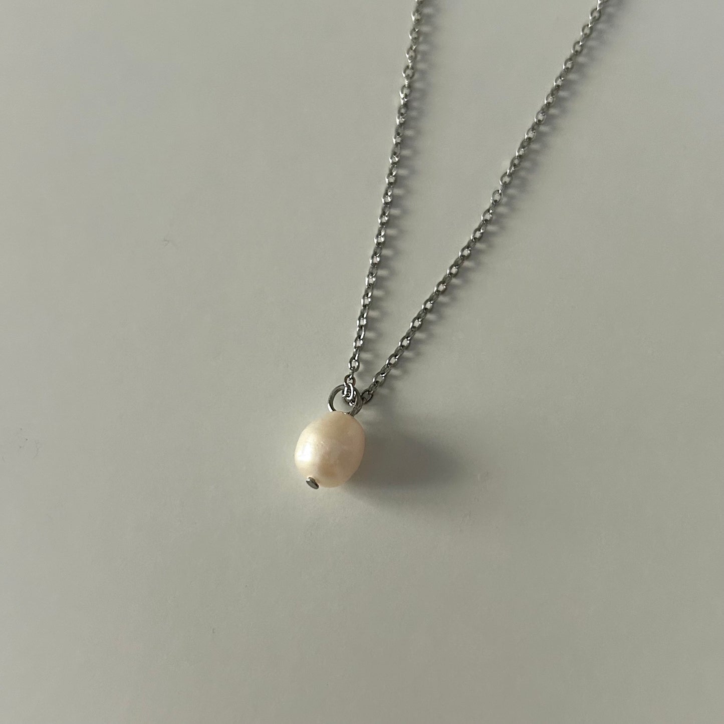 Pearl Necklace Silver