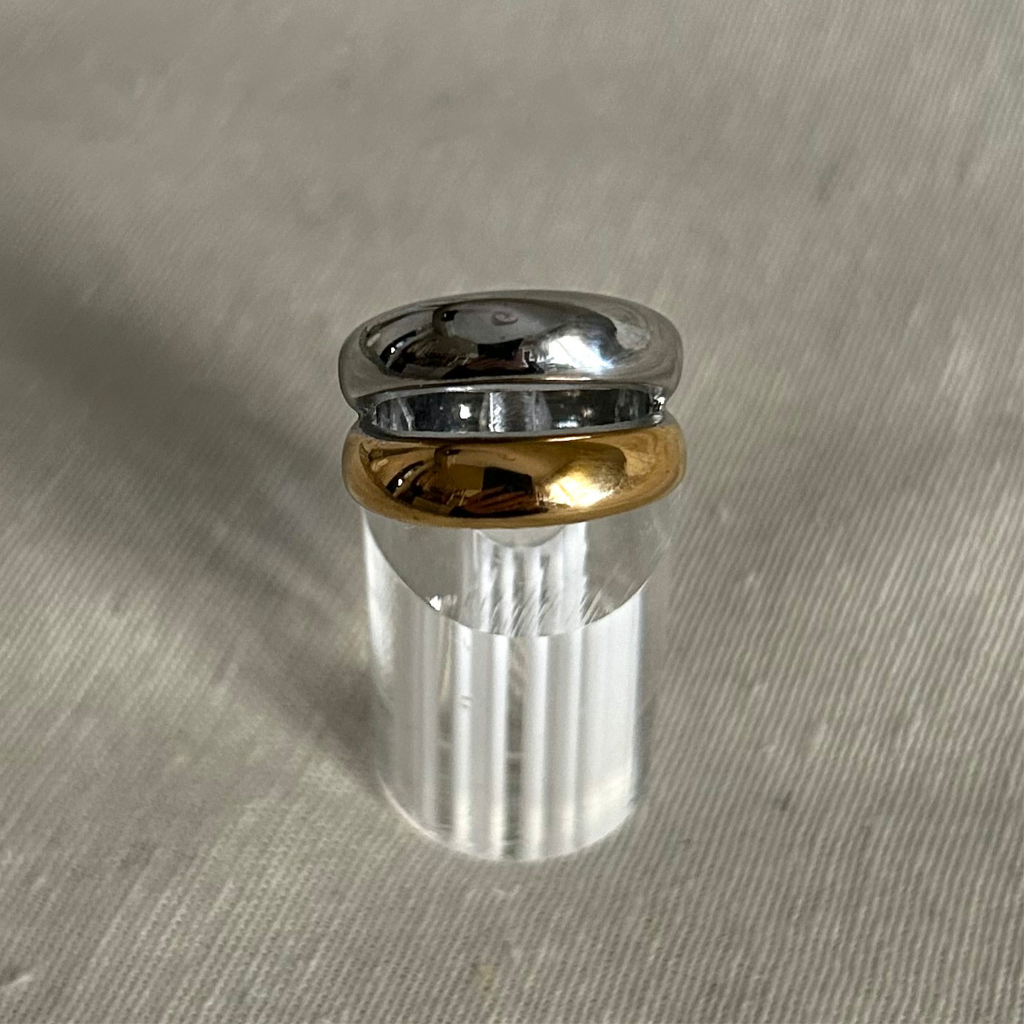 Violet Two Toned Ring -New Collection