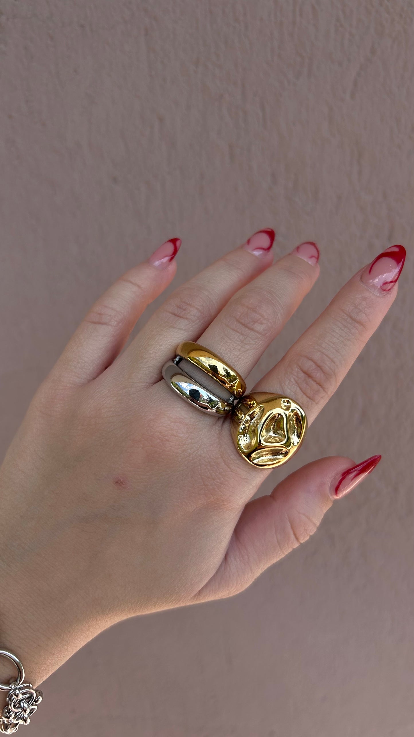 Violet Two Toned Ring -New Collection