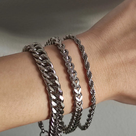 Chain Bracelets Silver